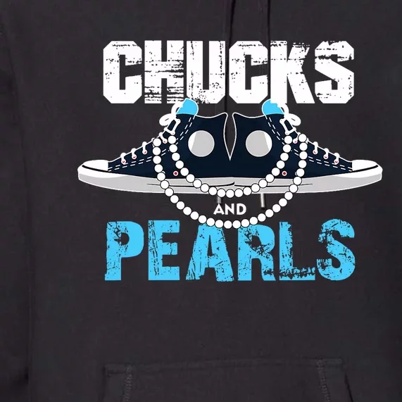 Chucks And Pearls Kamala Harris Vp Inauguration Premium Hoodie