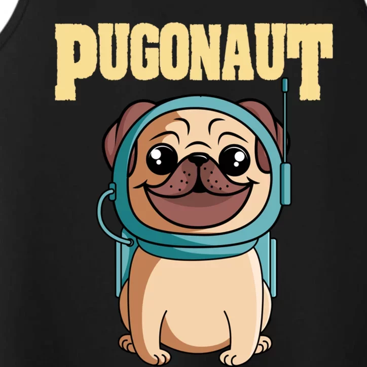 Cute Astronaut Pugonaut Space Pug Dog Great Gift Performance Tank