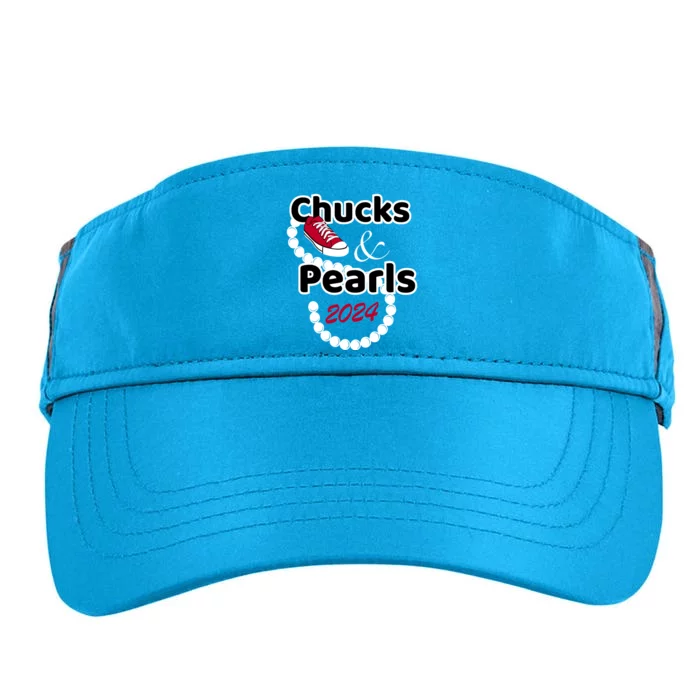 Chucks And Pearls Cute Wo 2024 Adult Drive Performance Visor