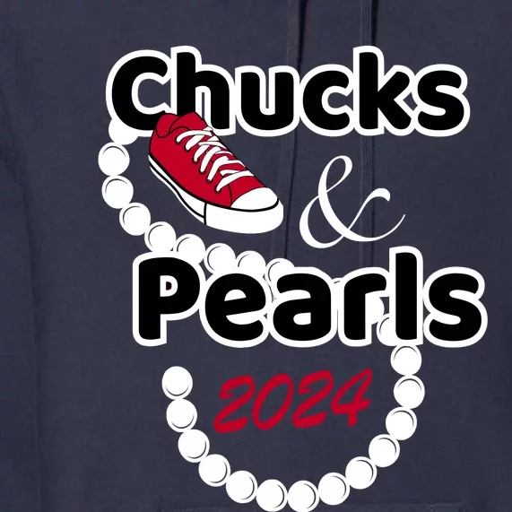 Chucks And Pearls Cute Wo 2024 Premium Hoodie