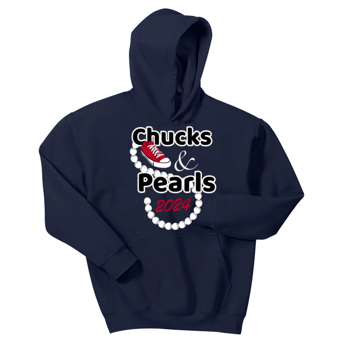 Chucks And Pearls Cute Wo 2024 Kids Hoodie