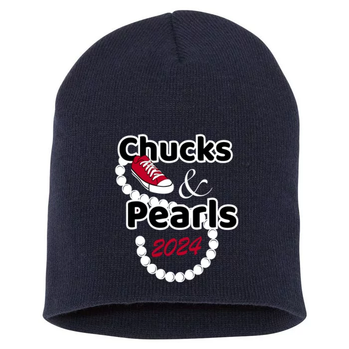 Chucks And Pearls Cute Wo 2024 Short Acrylic Beanie