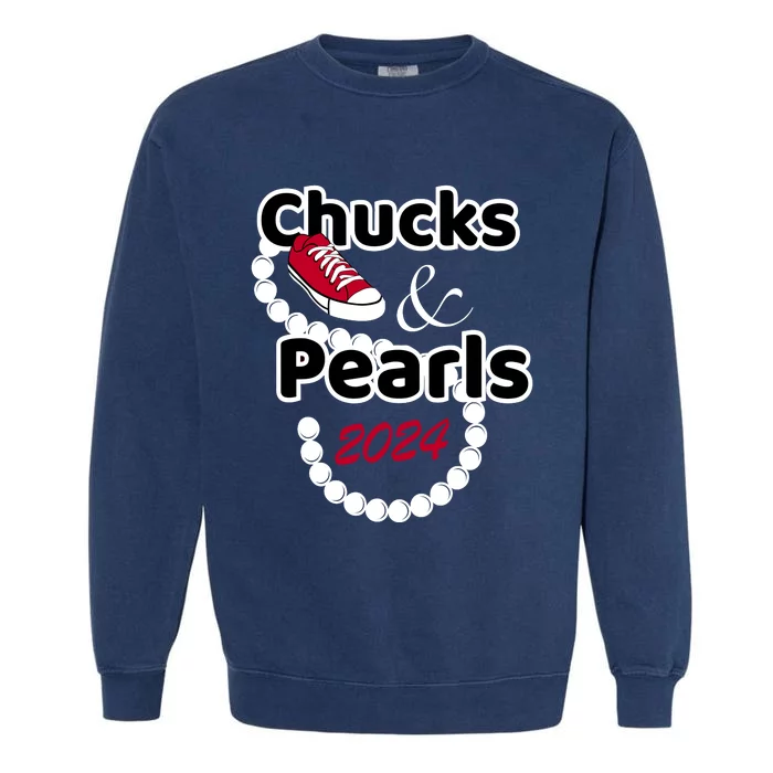 Chucks And Pearls Cute Wo 2024 Garment-Dyed Sweatshirt