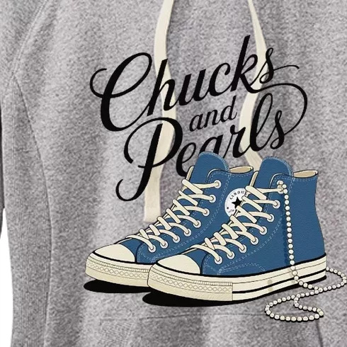 Chucks And Pearls For Ladies 2024 Gift Women's Fleece Hoodie