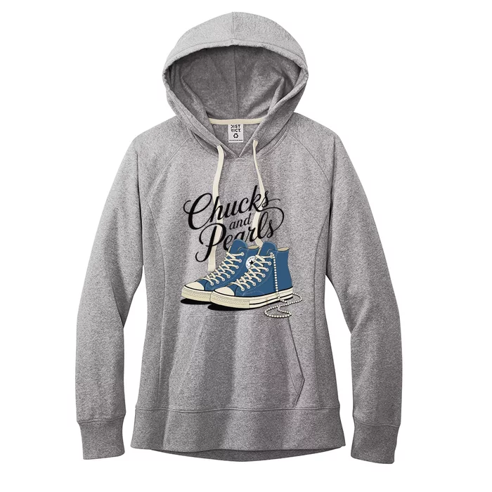 Chucks And Pearls For Ladies 2024 Gift Women's Fleece Hoodie