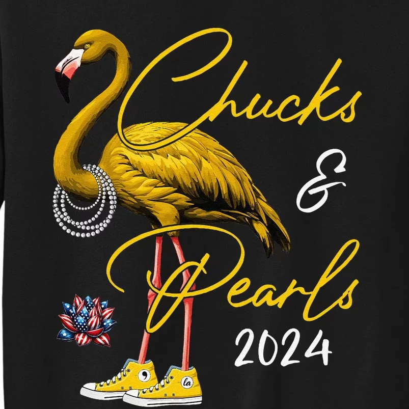 Chucks And Pearls 2024 Kamala Harris 47 Usa Election 2024 Sweatshirt