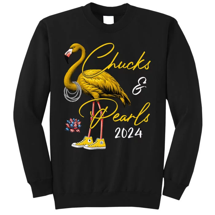 Chucks And Pearls 2024 Kamala Harris 47 Usa Election 2024 Sweatshirt