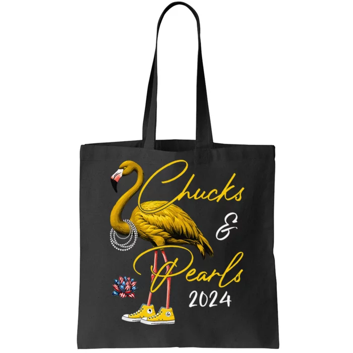 Chucks And Pearls 2024 Kamala Harris 47 Usa Election 2024 Tote Bag