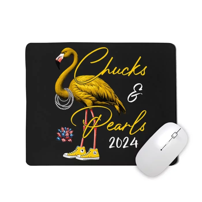 Chucks And Pearls 2024 Kamala Harris 47 Usa Election 2024 Mousepad