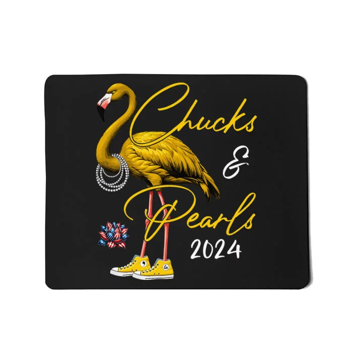 Chucks And Pearls 2024 Kamala Harris 47 Usa Election 2024 Mousepad