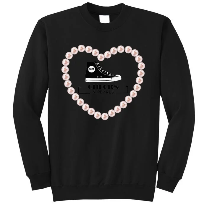 Chucks And Pearls 2024 V Neck Tall Sweatshirt