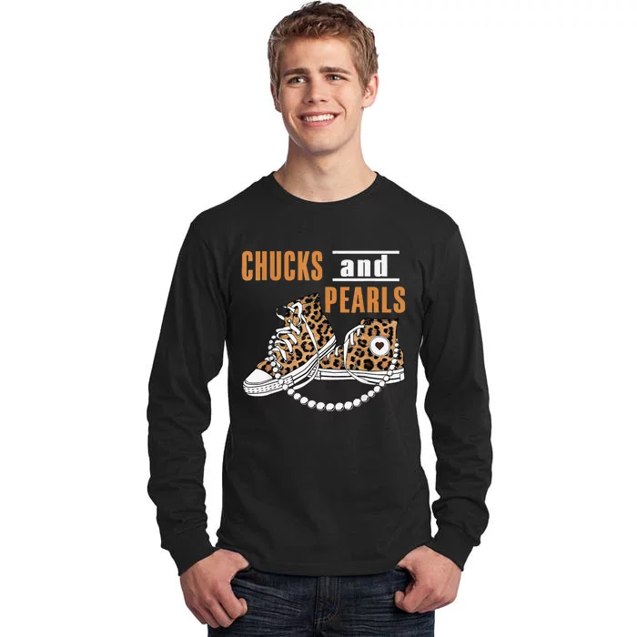 Chucks And Pearls Gift Tall Long Sleeve T-Shirt