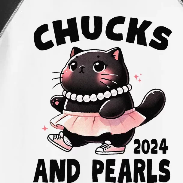 Chucks And Pearls Cute Black Cat Black History Proud Women Toddler Fine Jersey T-Shirt