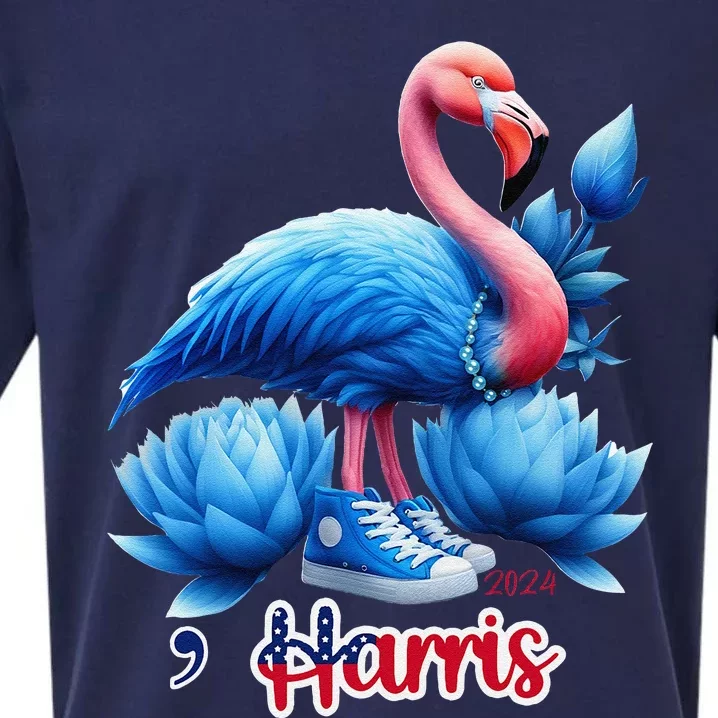 Chucks And Pearls Flamingo Harris Sueded Cloud Jersey T-Shirt