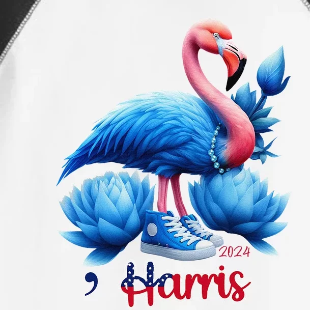 Chucks And Pearls Flamingo Harris Toddler Fine Jersey T-Shirt