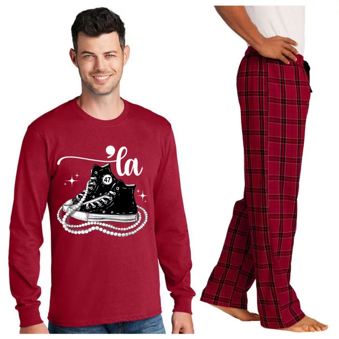 Chucks And Pearls I Understand The Assignment 2024 Long Sleeve Pajama Set