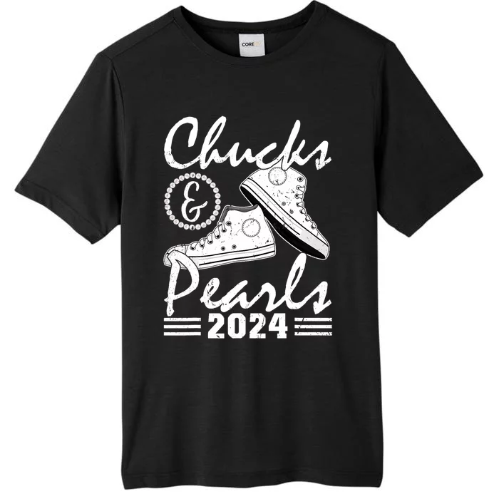 Chucks And Pearls Kamala Harris 2024 Usa Election 2024 ChromaSoft Performance T-Shirt