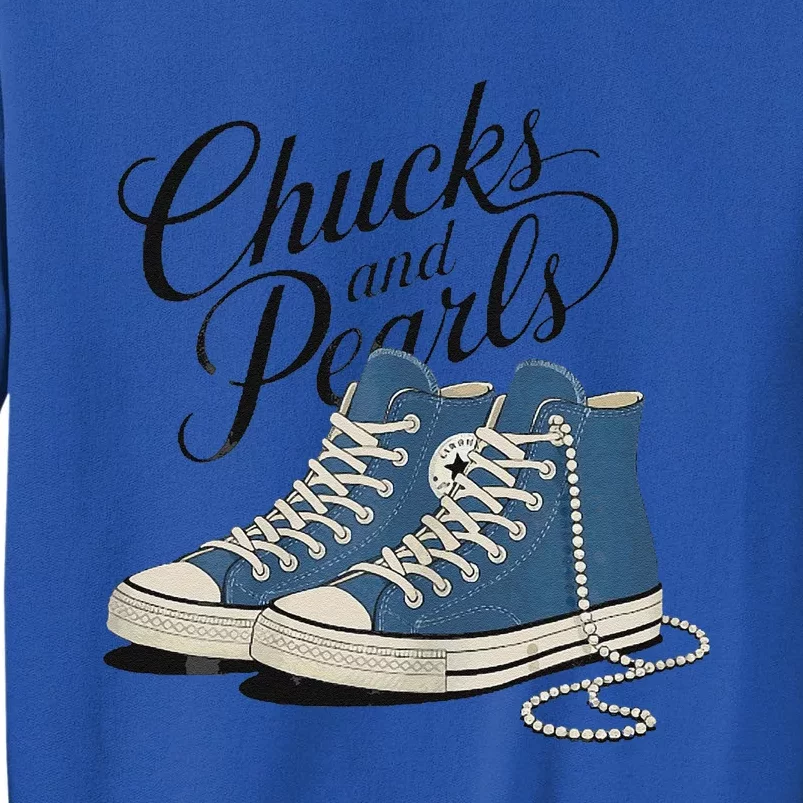 Chucks And Pearls For Ladies 2024 Tall Sweatshirt