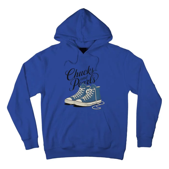 Chucks And Pearls For Ladies 2024 Tall Hoodie