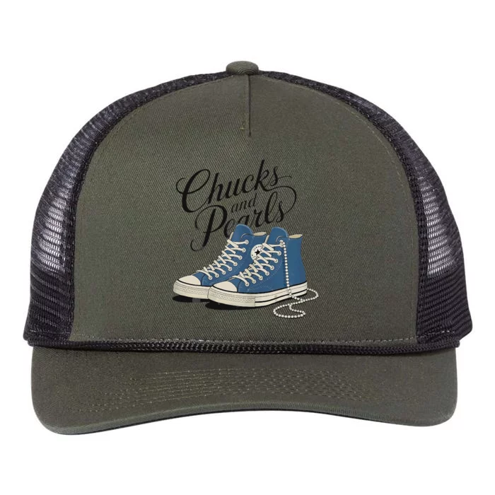 Chucks And Pearls For Ladies 2024 Retro Rope Trucker Hat Cap