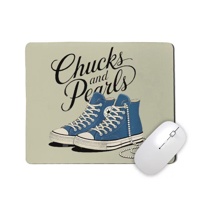 Chucks And Pearls For Ladies 2024 Mousepad