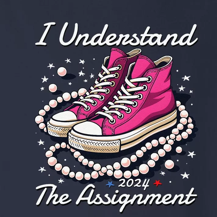 Chucks And Pearls Election 2024 I Understand The Assignment Toddler Long Sleeve Shirt