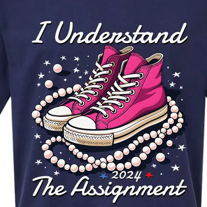 Chucks And Pearls Election 2024 I Understand The Assignment Sueded Cloud Jersey T-Shirt