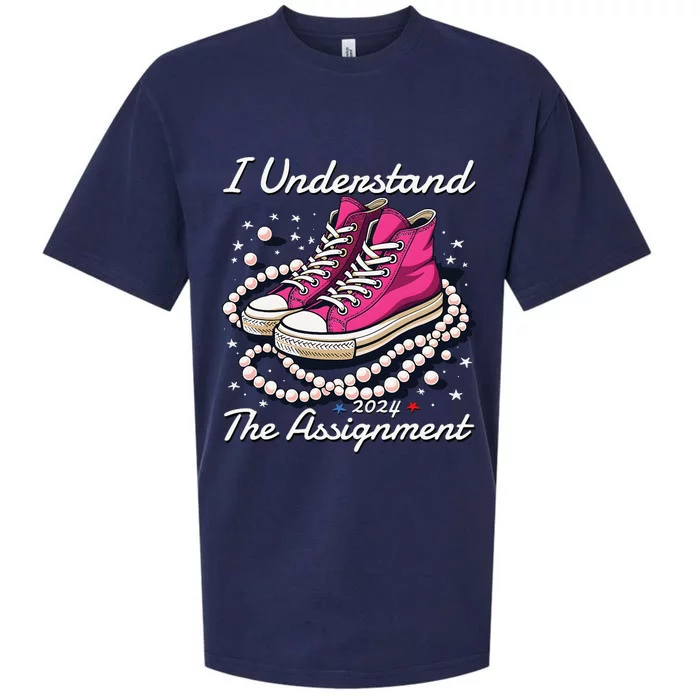 Chucks And Pearls Election 2024 I Understand The Assignment Sueded Cloud Jersey T-Shirt