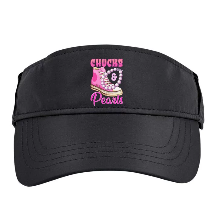 Chucks And Pearls Adult Drive Performance Visor