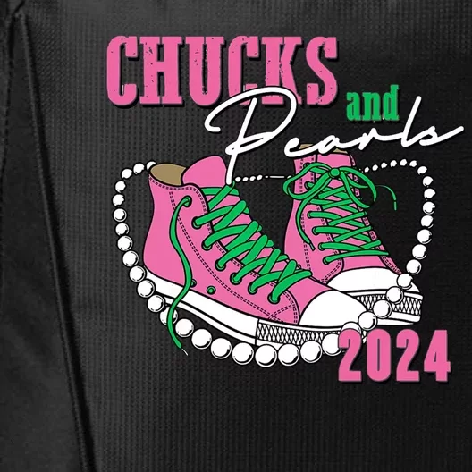 Chucks And Pearls Kamala Harris President 2024 City Backpack