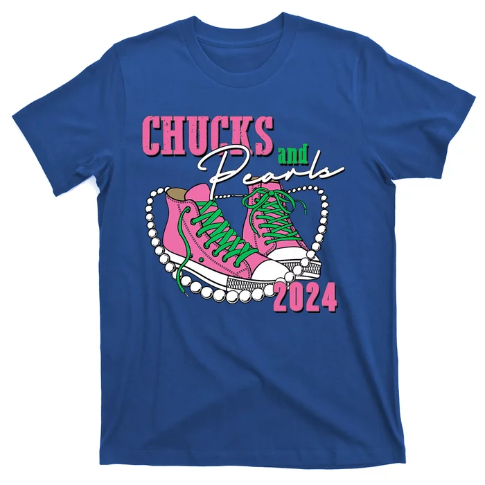 Chucks And Pearls Kamala Harris President 2024 T-Shirt