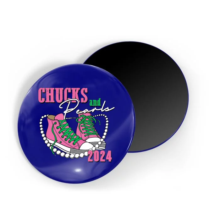 Chucks And Pearls Kamala Harris President 2024 Magnet