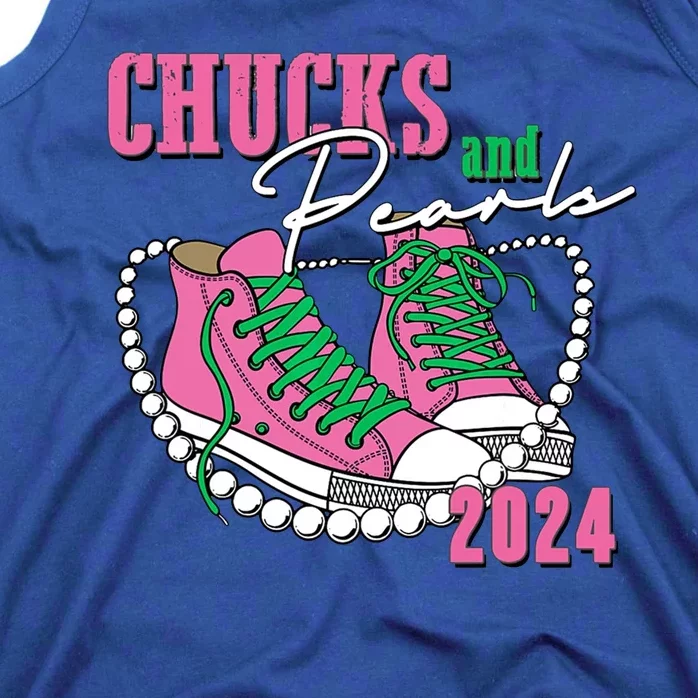 Chucks And Pearls Kamala Harris President 2024 Tank Top