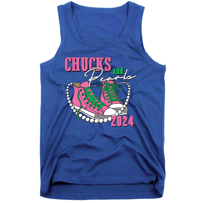 Chucks And Pearls Kamala Harris President 2024 Tank Top