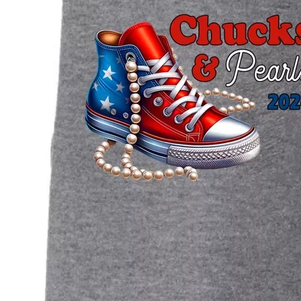 Chucks And Pearls Kamala Harris 2024 Usa Election Doggie 3-End Fleece Hoodie