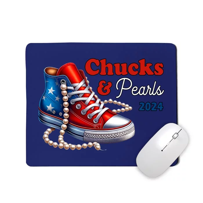 Chucks And Pearls Kamala Harris 2024 Usa Election Mousepad