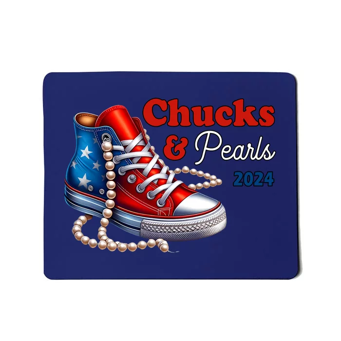 Chucks And Pearls Kamala Harris 2024 Usa Election Mousepad