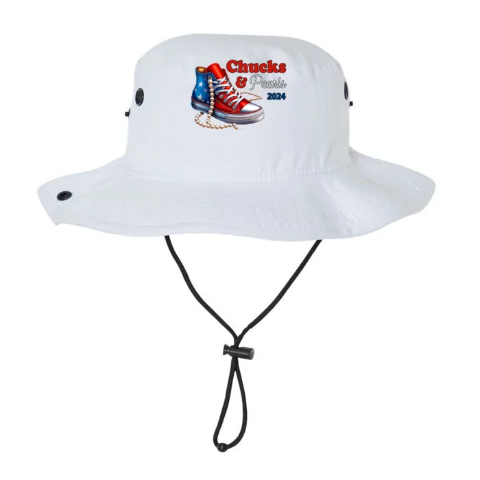 Chucks And Pearls Kamala Harris 2024 Usa Election Legacy Cool Fit Booney Bucket Hat