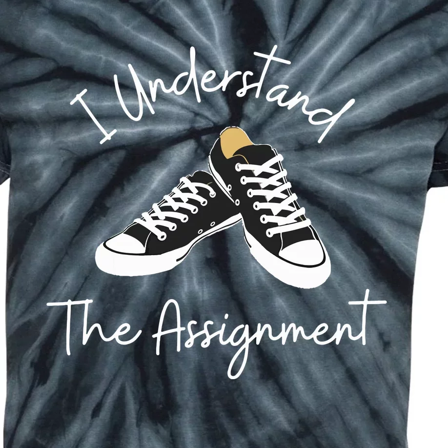 Chucks And Pearls Election 2024 I Understand The Assignment Kids Tie-Dye T-Shirt