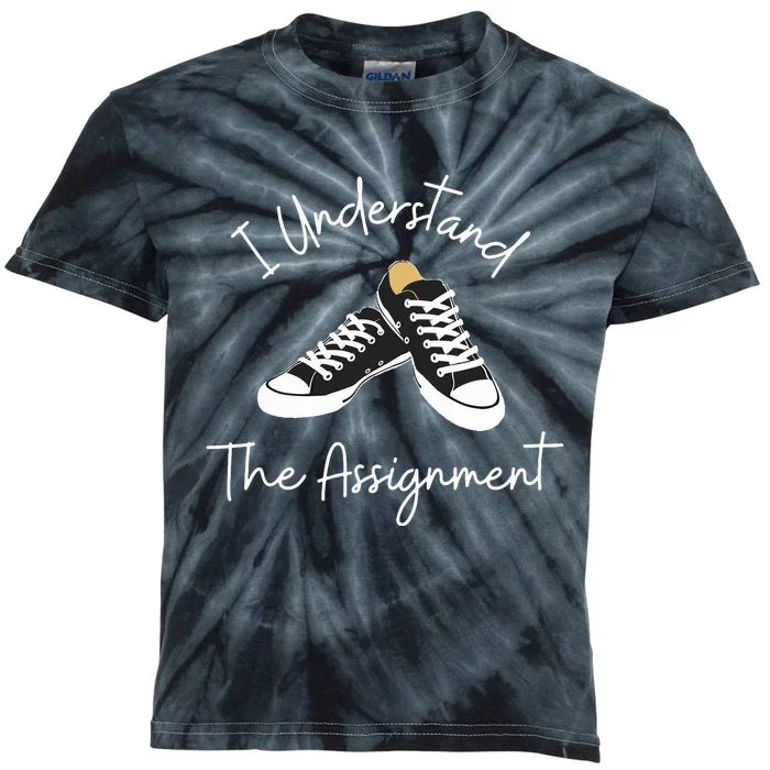 Chucks And Pearls Election 2024 I Understand The Assignment Kids Tie-Dye T-Shirt