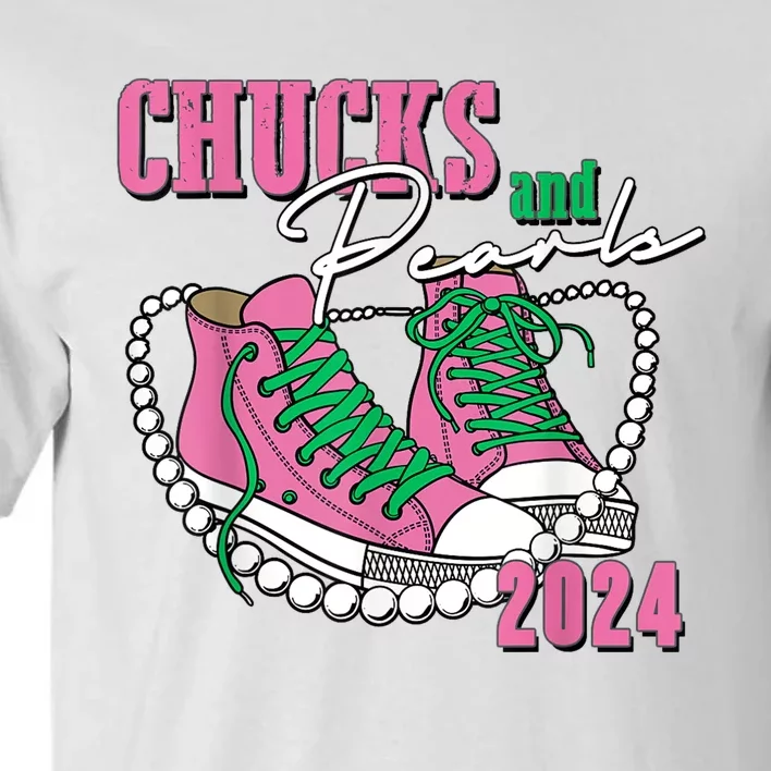 Chucks And Pearls IM With Her Kamala 2024 Tall T-Shirt