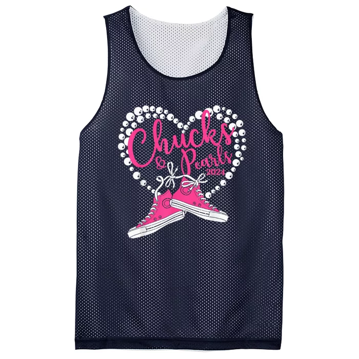 Chucks And Pearls 2024 IM With Her Kamala 2024 Mesh Reversible Basketball Jersey Tank