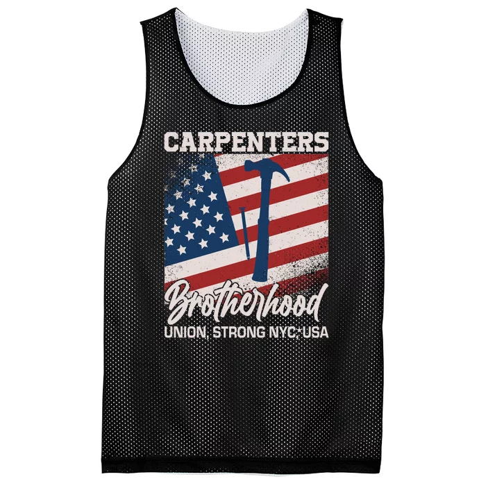 Capenters Brotherhood Union Strong NYC USA Mesh Reversible Basketball Jersey Tank