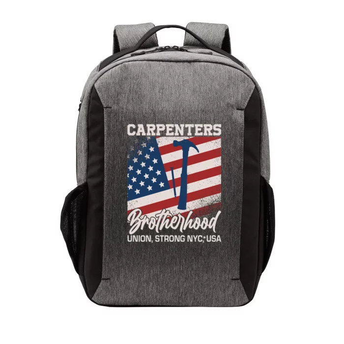 Capenters Brotherhood Union Strong NYC USA Vector Backpack