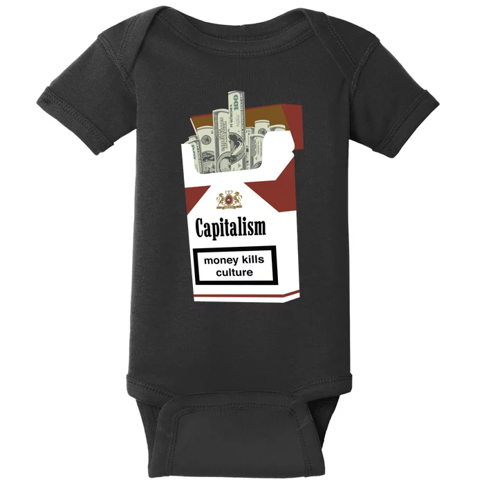 Capitalism Money Kills Culture Baby Bodysuit