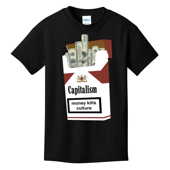 Capitalism Money Kills Culture Kids T-Shirt