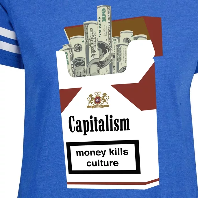 Capitalism Money Kills Culture Enza Ladies Jersey Football T-Shirt