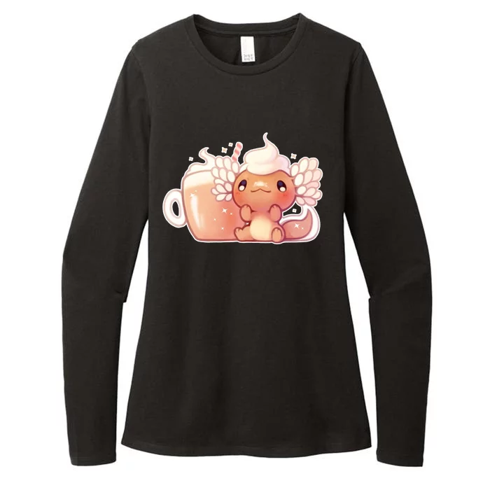 Cappuccino Axolotl Womens CVC Long Sleeve Shirt