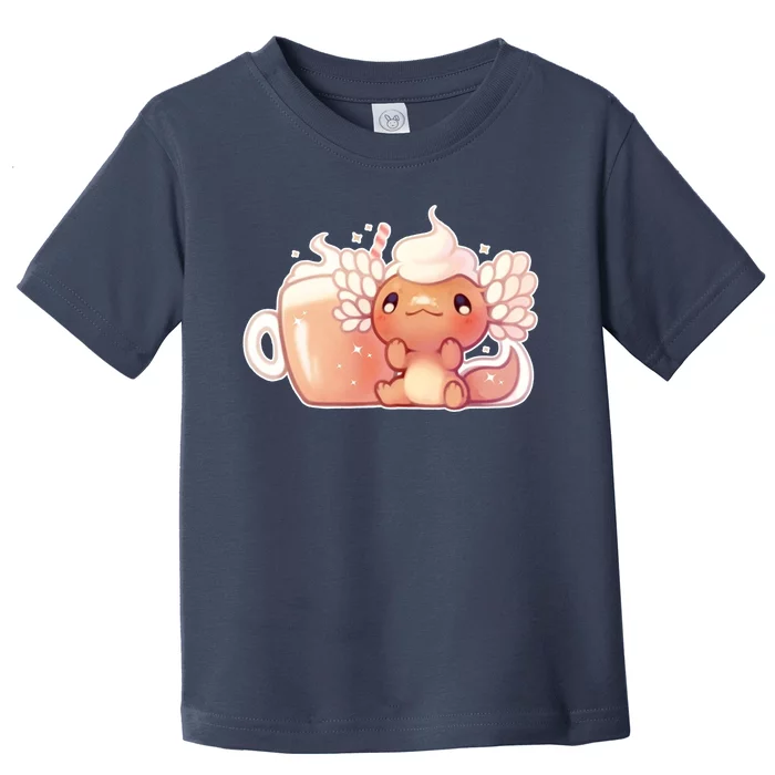 Cappuccino Axolotl Toddler T-Shirt