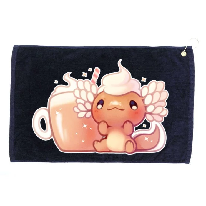 Cappuccino Axolotl Grommeted Golf Towel